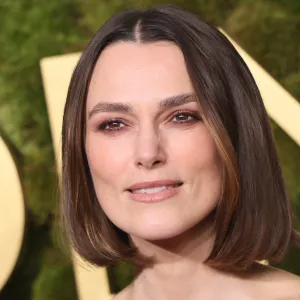 British actress Keira Knightley arrives for the 82nd annual Golden Globe Awards at the Beverly Hilton hotel in Beverly Hills, California, on January 5, 2025. (Photo by Etienne Laurent / AFP) (Photo by ETIENNE LAURENT/AFP via Getty Images)
