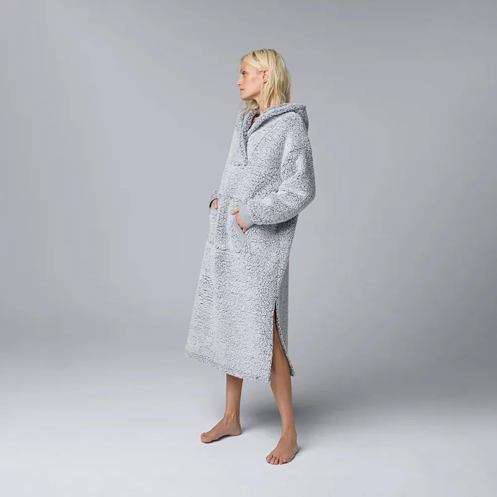 Simply Vera Vera Wang Cozy Sherpa Faux Fur Hooded Lounger