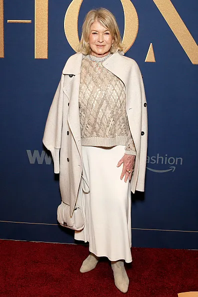 martha stewart on red carper