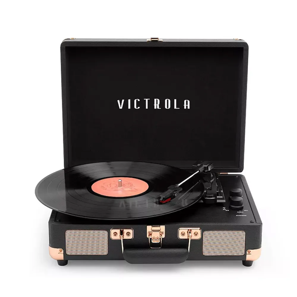 Victrola Journey Bluetooth Suitcase Record Player with 3-speed Turntable