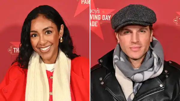Tayshia Adams and Luke Gulbranson Attend Macys Thanksgiving Parade