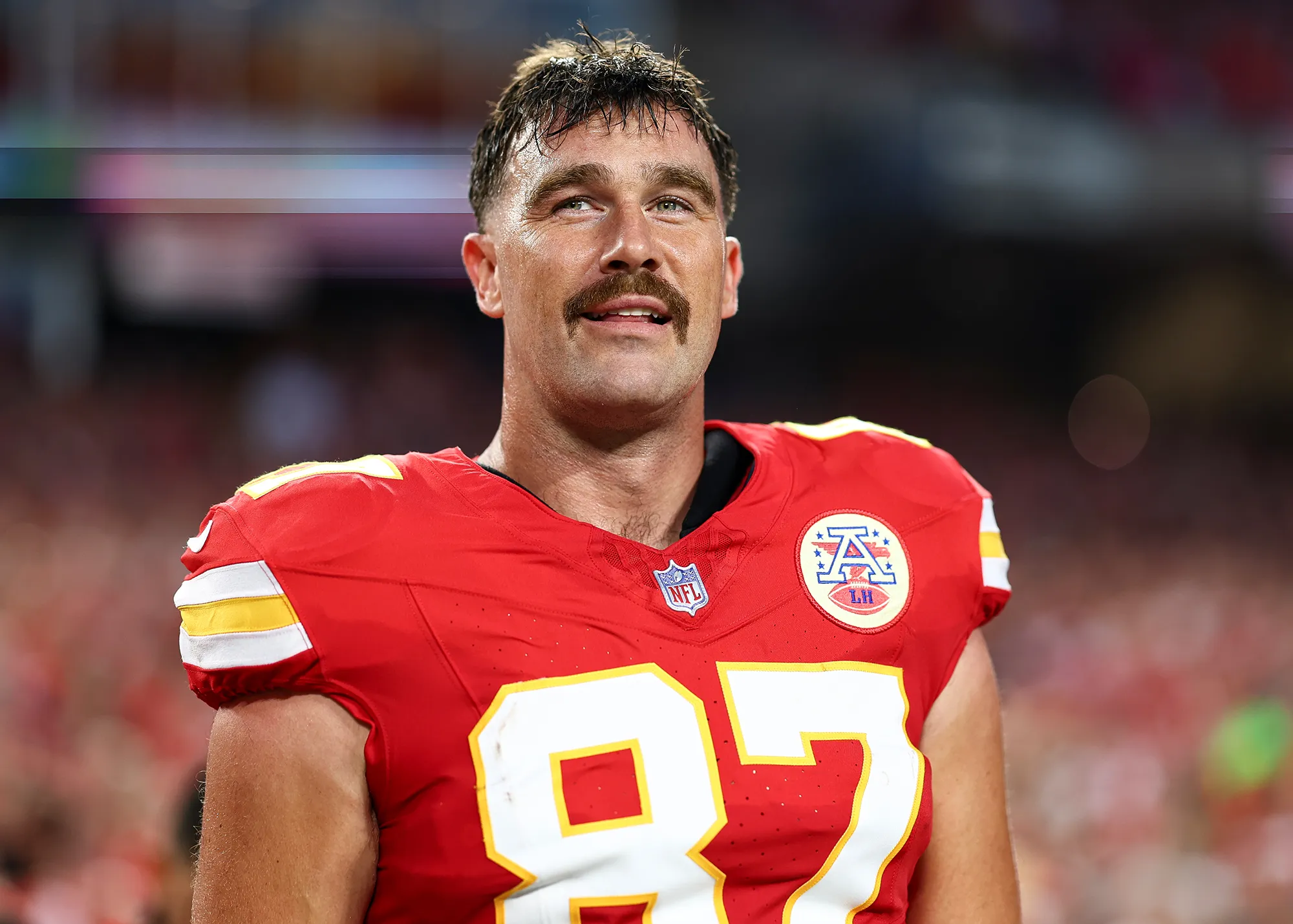 Travis Kelce Jokes He's Been Getting Cooked All Year Over His Mustache