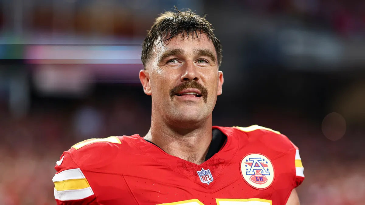 Travis Kelce Jokes He's Been Getting Cooked All Year Over His Mustache
