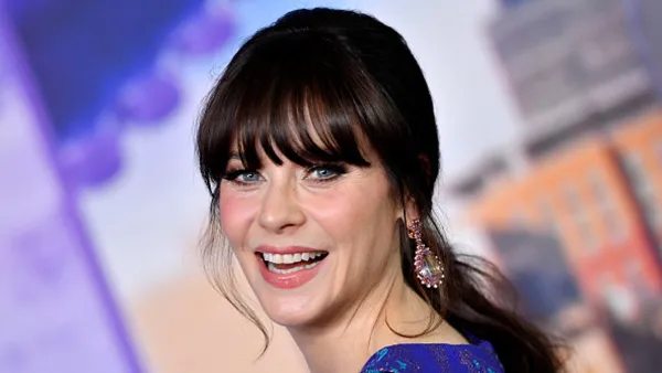 Zooey Deschanel attends "Harold and the Purple Crayon" screening at the Culver Theatre in Culver City, California