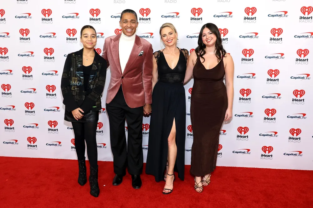 Amy Robach and TJ Holmes Have a Blended Family Night Out With Their Daughters at Jingle Ball