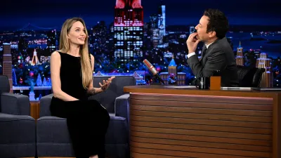 Angelina Jolie Goes Barefoot on the Jimmy Fallon Show
