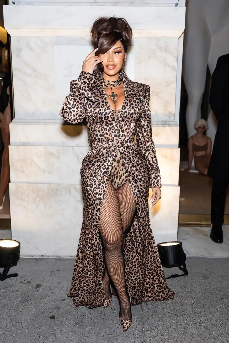 Celebs in Cheetah Print Cardi B