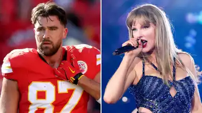 Sunday Night Football Compares Travis Kelce and Taylor Swifts Stats on Final Eras Tour Weekend