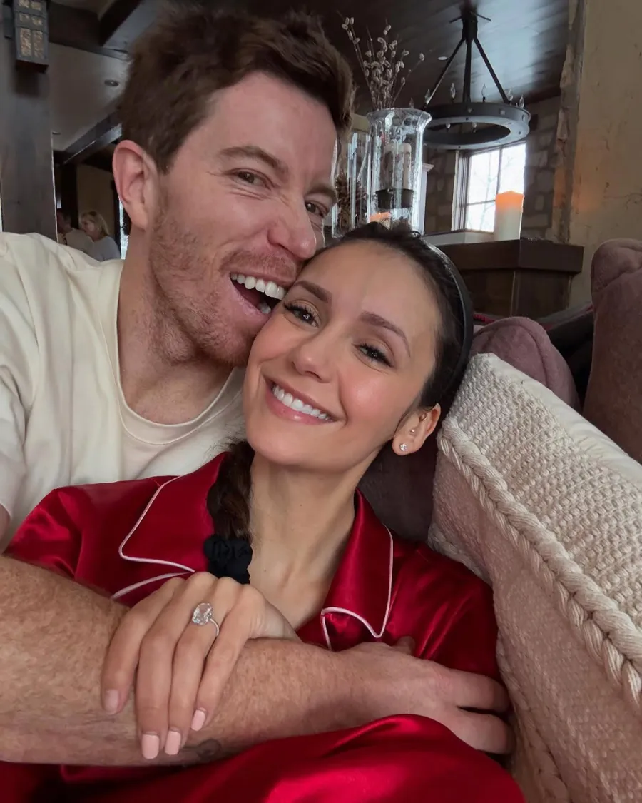 Nina Dobrev and Shaun White Share Loved Up Photos From Their 1st Christmas as Fiances