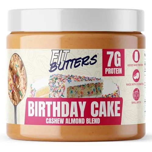 For the Dessert Lover: Fit Butters Birthday Cake Cashew Almond Butter Spread