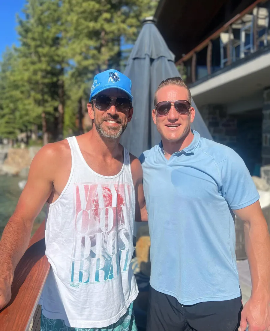 Aaron Rodgers Celebrity Friends Miles Teller Joe Jonas and More Famous Faces in His Inner Circle