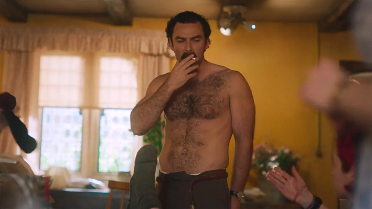 Aidan Turner Wanted Declan's Body to Look Real During His Shirtless Rivals Scenes