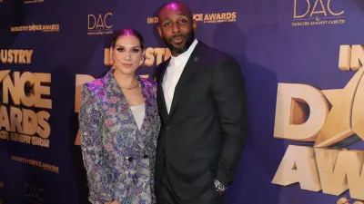 LOS ANGELES, CALIFORNIA - OCTOBER 12: (L-R) Allison Holker Boss and Stephen tWitch Boss attend the 2022 Industry Dance Awards at Avalon Hollywood & Bardot on October 12, 2022 in Los Angeles, California. (Photo by Momodu Mansaray/Getty Images)