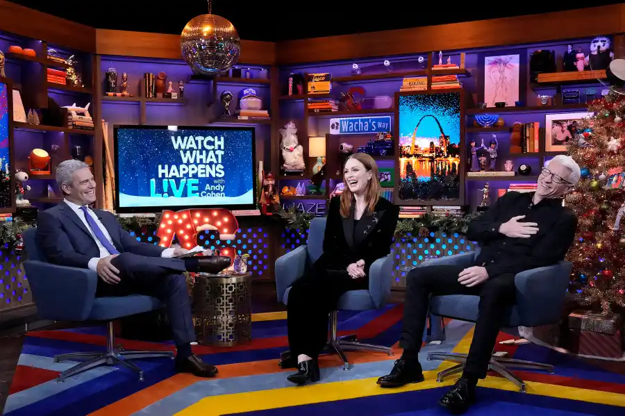 Anderson Cooper Watch What Happens Live With Andy Cohen Julianne Moore December 2024