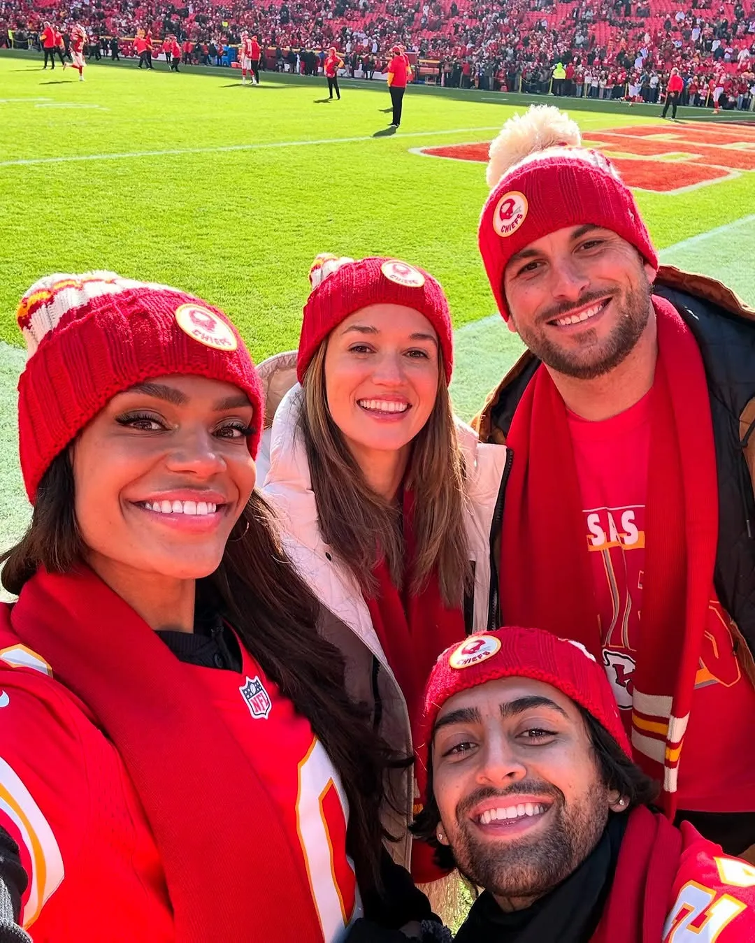 Bachelor Nations Jade Roper and Tanner Tolbert Double Date With Michelle Young and Jack Leiusa