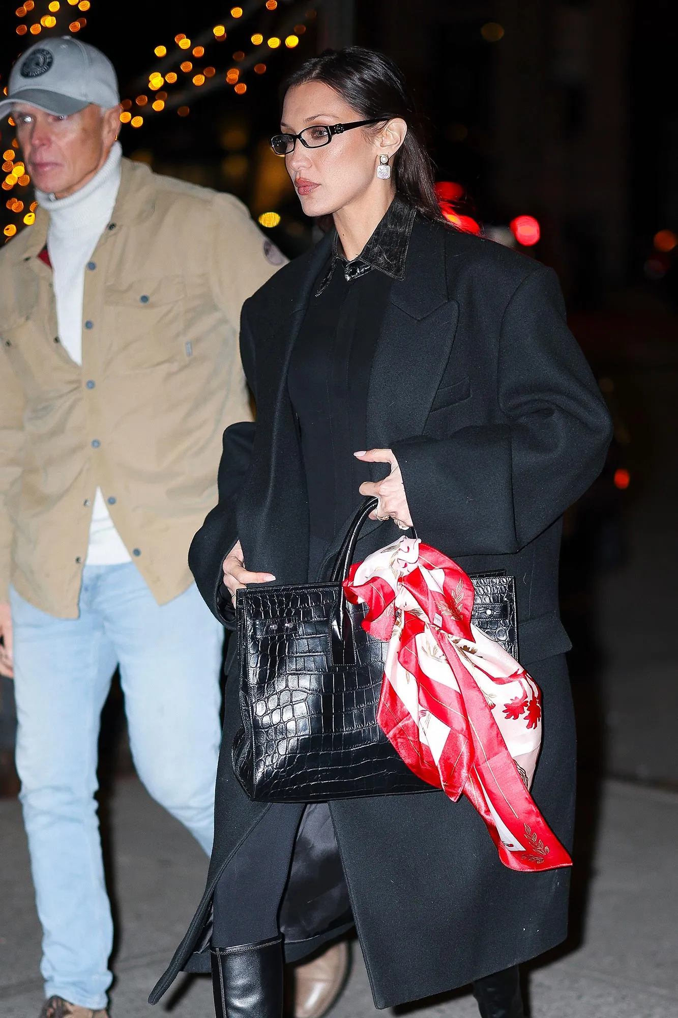 Bella Hadid Upgrades the Little Black Bag