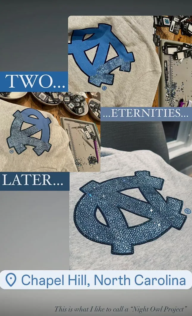 Bill Belichick s Girlfriend Jordon Hudson 24 Made Herself Custom University of North Carolina Gear 791