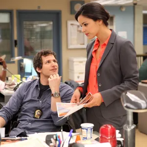 Brooklyn Nine Nine s Melissa Fumero Andy Samberg Are Always Talking About Working Together Again 054