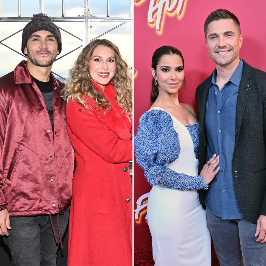 Celebrity Couples Who Starred in Hallmark Channel Movies Together Carlos and Alexa PenaVega Eric Winter and Roselyn Sanchez