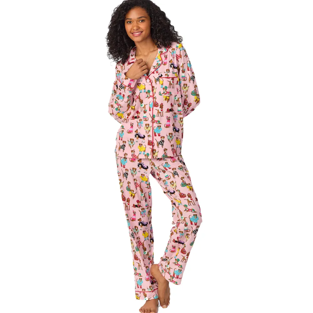 Bedhead x Bronwyn Newport Chic Boxers Long Sleeve PJ Set