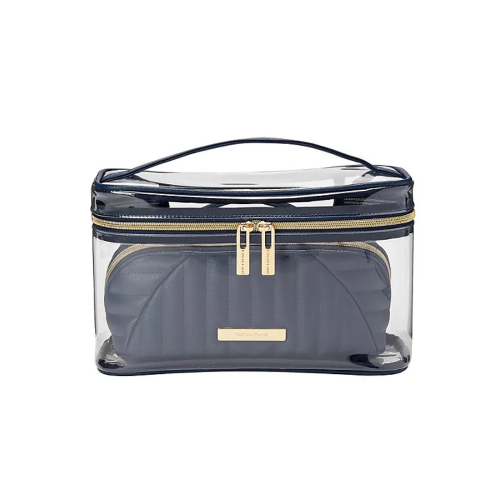 Conair Tartan + Twine Train Case Cosmetic Bag