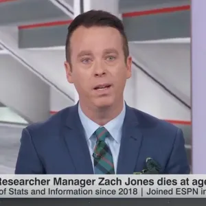 ESPN Anchor Randy Scott Breaks Down on Air Announcing Death of Coworker Zach Jones at the Age of 41