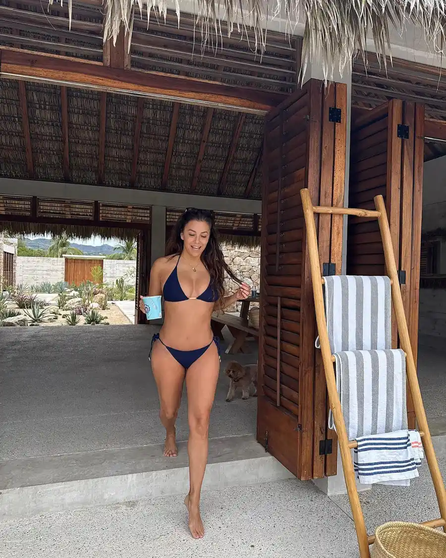 Eva Longoria Natalie Portman and More Rock Bikinis on Christmas Stars Who Hit the Beach for the Holidays