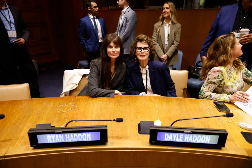 NEW YORK, NEW YORK - MAY 31: Ryan Haddon and Dayle Haddon attend We The Planet/#WETHEFUTURE: Reimagining The Future of Global Mental Health Health at United Nations on May 31, 2024 in New York City. (Photo by Rob Kim/Getty Images for We The Planet)