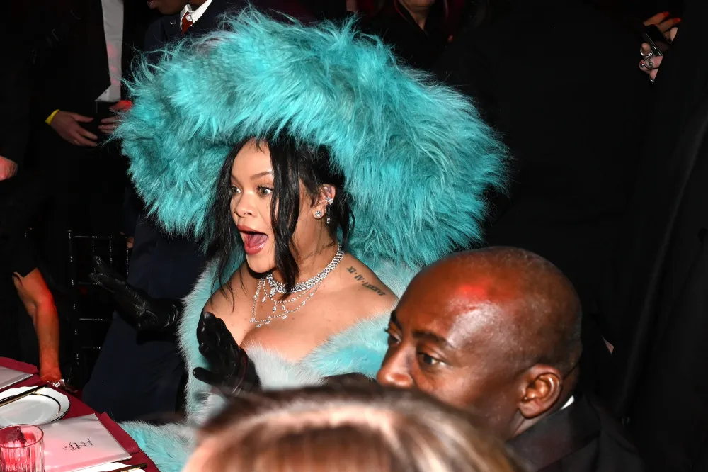 Rihanna, Her Huge &lsquo;Monsters, Inc.&rsquo; Hat and ASAP Rocky Steal the Show at British Fashion Awards