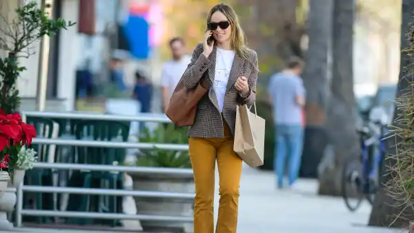 Olivia Wilde Yellow Pants