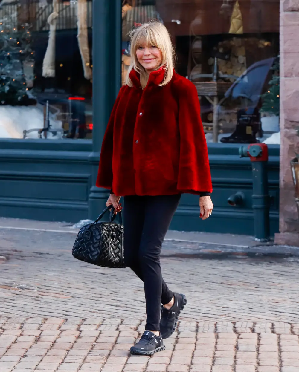 Goldie Hawn Faux Fur Jacket