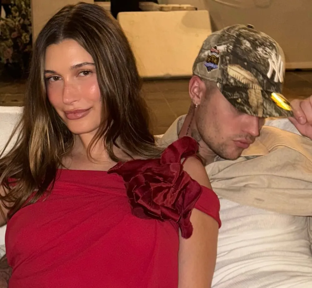 Hailey Bieber Wows in a Red Dress