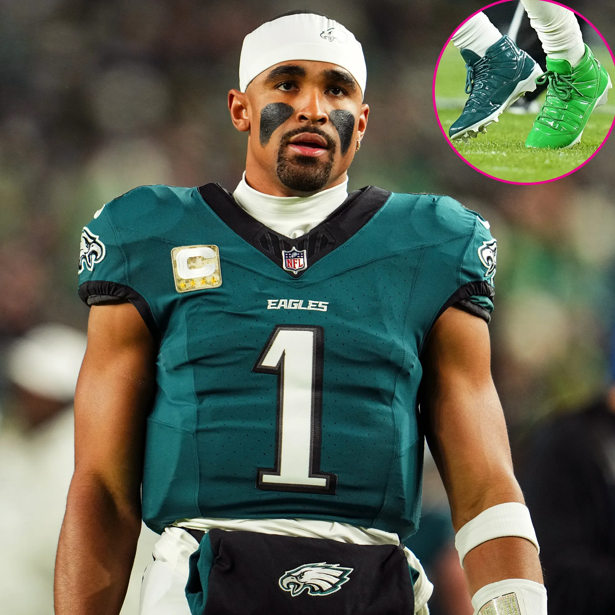 Jalen Hurts Was Fined for Wearing Different Color Shoes in the Eagles Win Over the Steelers