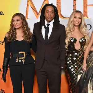 Jay Z puts on united front with family amid rape allegations