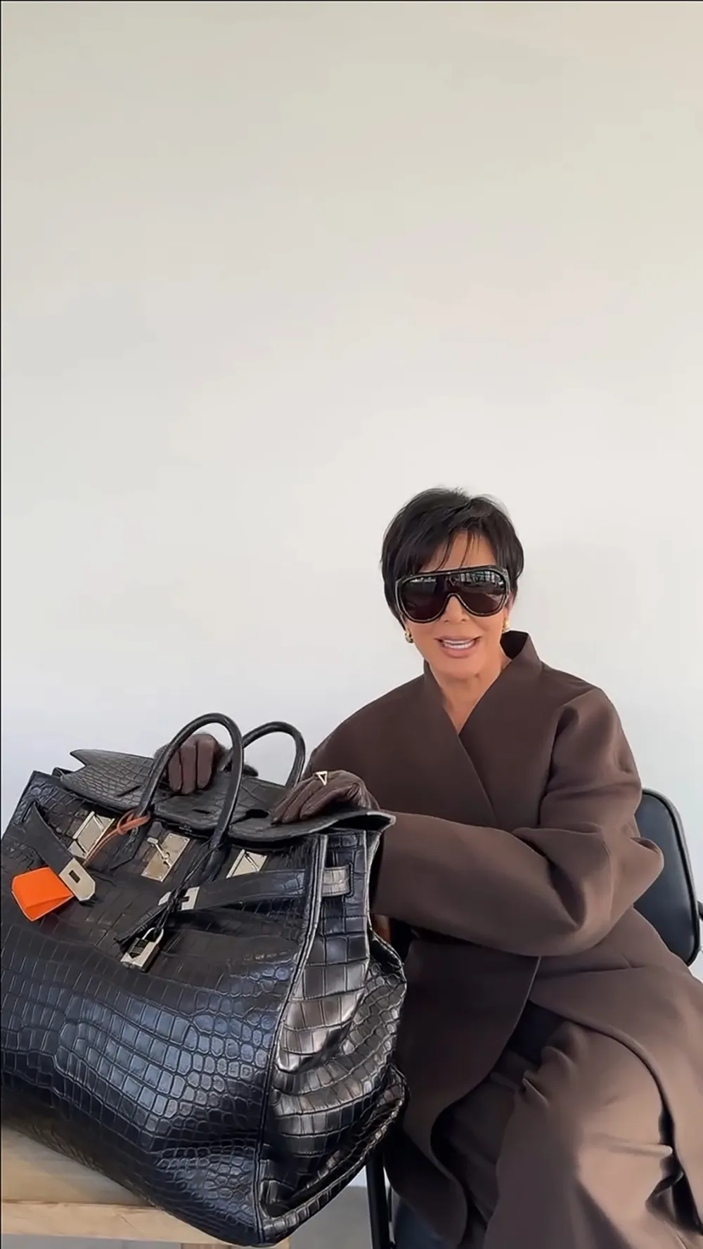 Kris Jenner Reveals What's In Her (Giant) Birkin Bag