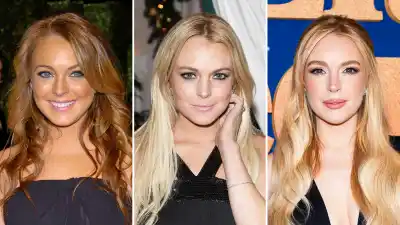 Lindsay Lohan Crazy Hair Evolution From Bleach Blonde to Rich Reds 1224