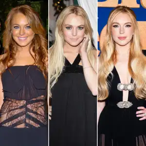 Lindsay Lohan Crazy Hair Evolution From Bleach Blonde to Rich Reds 1224