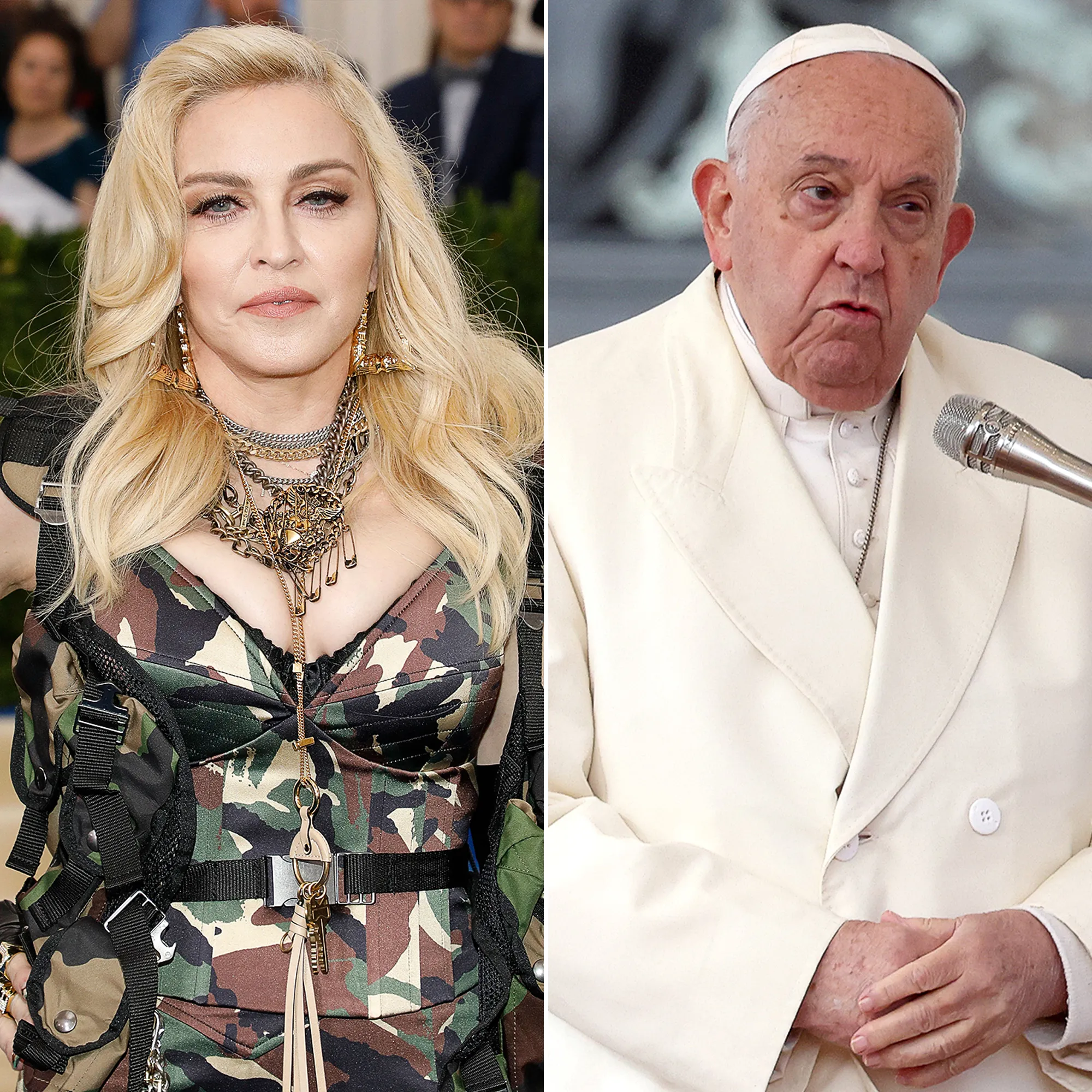 Madonna Shares AI Portrait of Herself With Pope Francis, Sparks Online Controversy