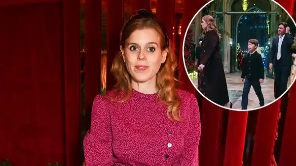 Pregnant Princess Beatrice Husband Bring His Son to Holiday Carol Service