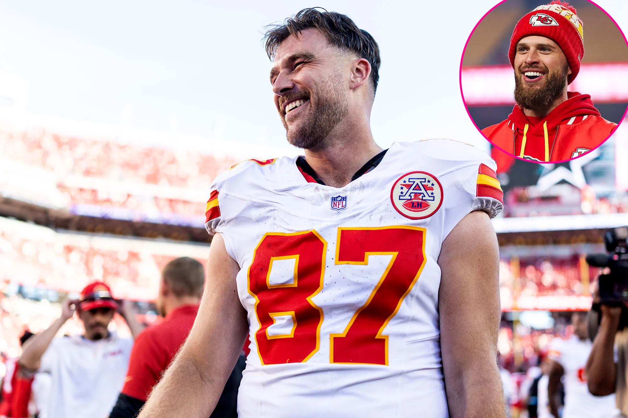 Promo Travis Kelce Shouts Out My Guy Harrison Butker for Assistance After Touchdown Celebration Penalty