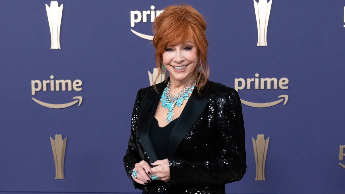 US singer Reba McEntire arrives for the 59th Academy of Country Music awards (ACM) at Ford Center in The Star in Frisco, Texas, May 16, 2024. (Photo by SUZANNE CORDEIRO / AFP) (Photo by SUZANNE CORDEIRO/AFP via Getty Images)