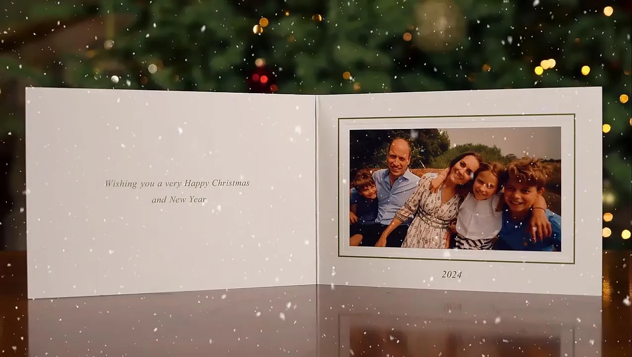 Royal family christmas card 2024 Prince William