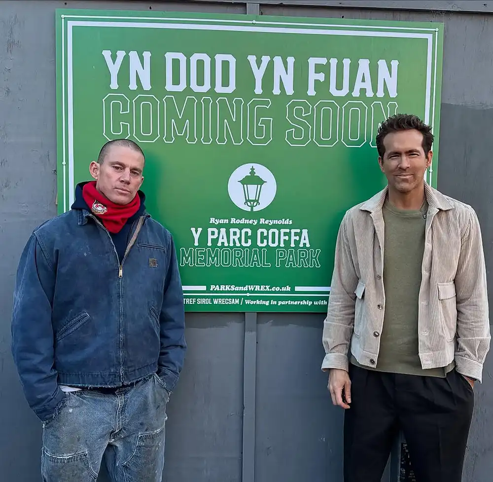 Ryan Reynolds Attends Wrexham Match With Channing Tatum