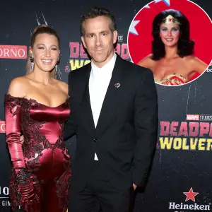 Ryan Reynolds and Blake Lively Lasso in Wonder Woman Lynda Carter for Holiday Charity Campaign