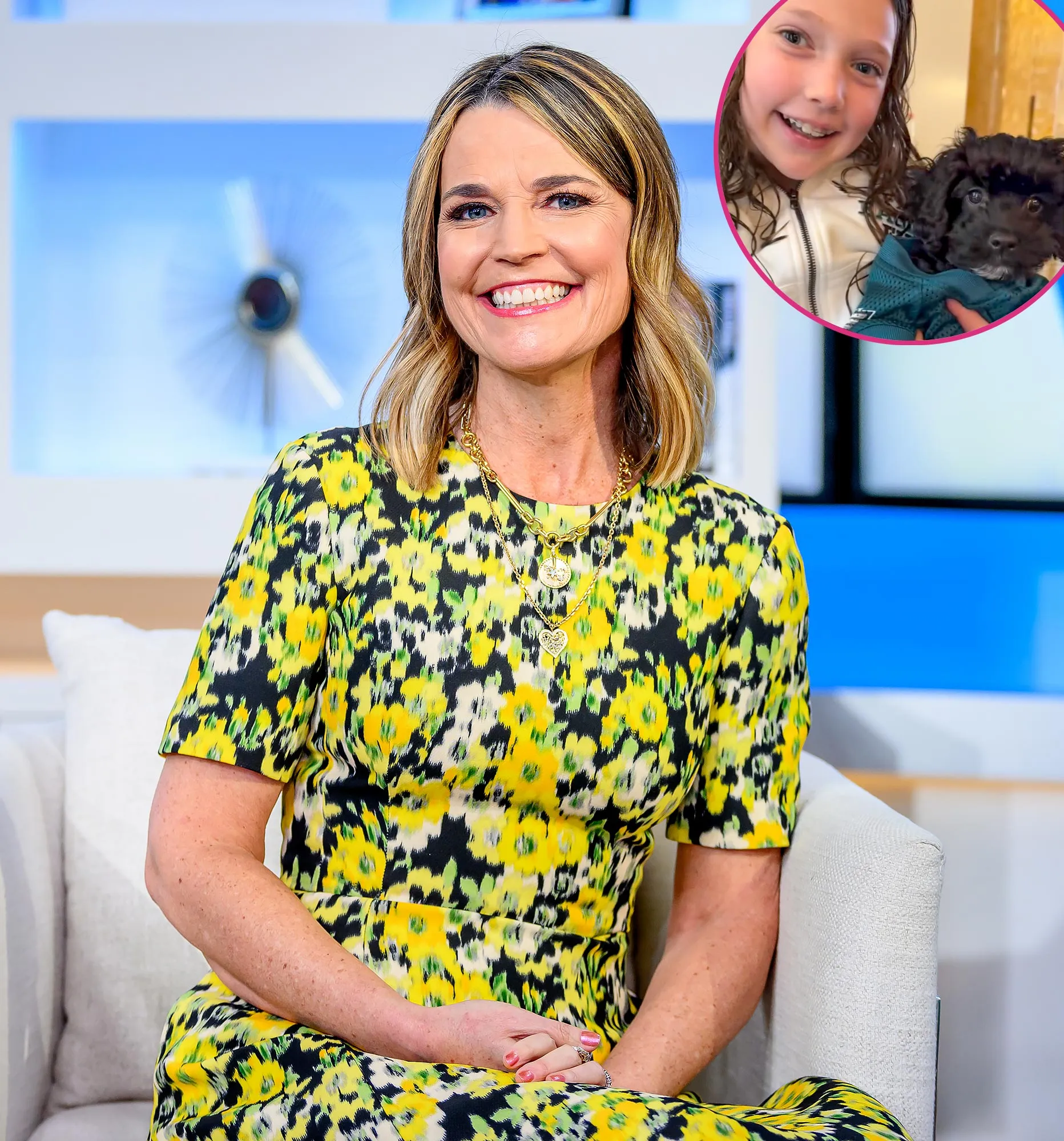 Savannah Guthrie Family Xmas card adopted a puppy