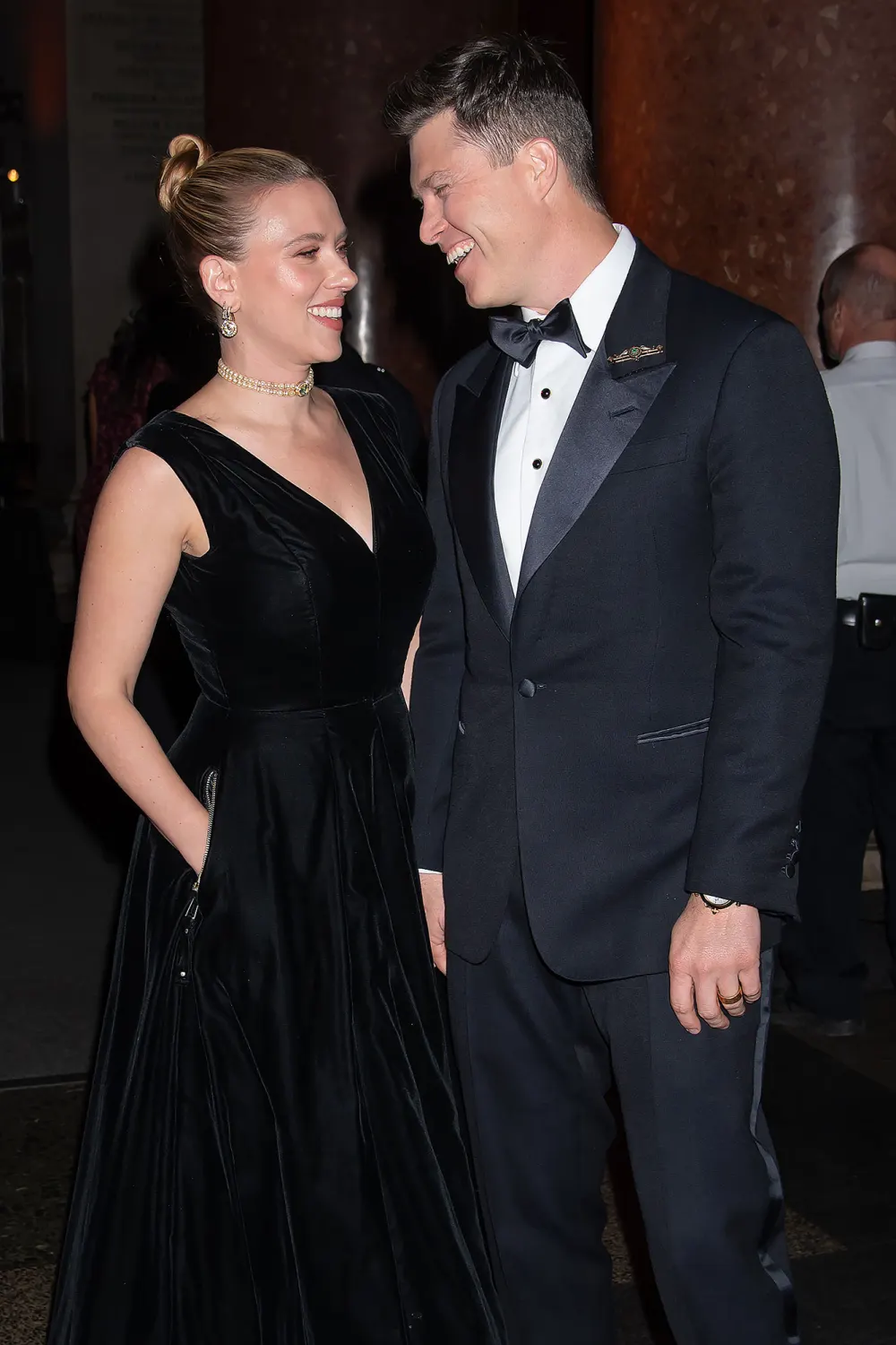 Scarlett Johansson and Colin Jost Beam During Red Carpet Date Night 2