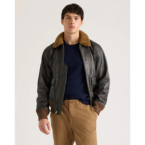 Quince Shearling Aviator Jacket