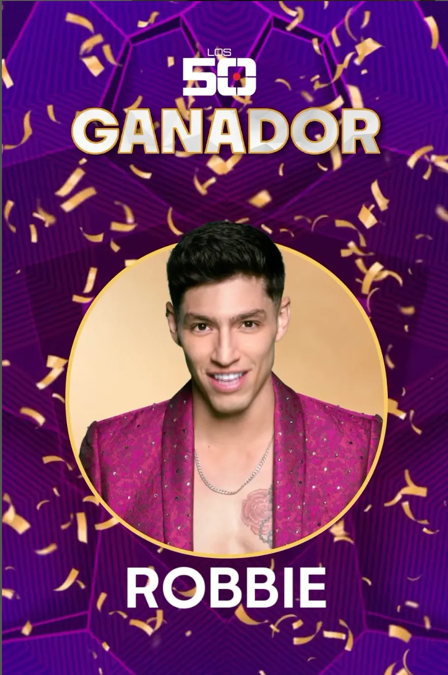 Robbie Mora ganador de Los 50