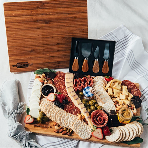 Platterful Charcuterie Kit + Handcrafted Wooden Board Bundles