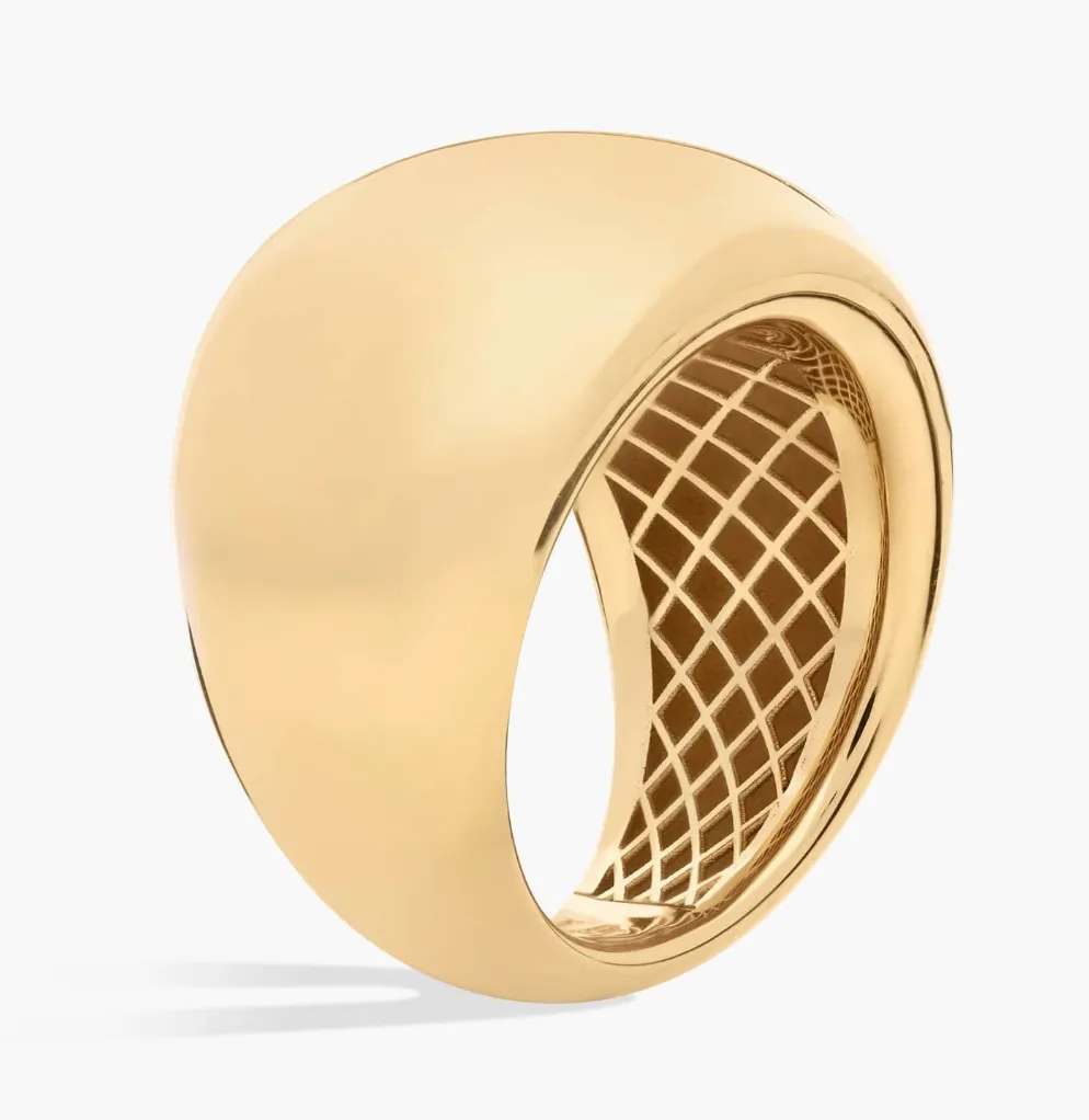 Blue Nile Wide Domed Bubble Ring in 14K Yellow Gold